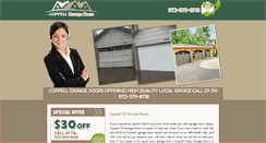 Desktop Screenshot of coppellgaragedoors.com